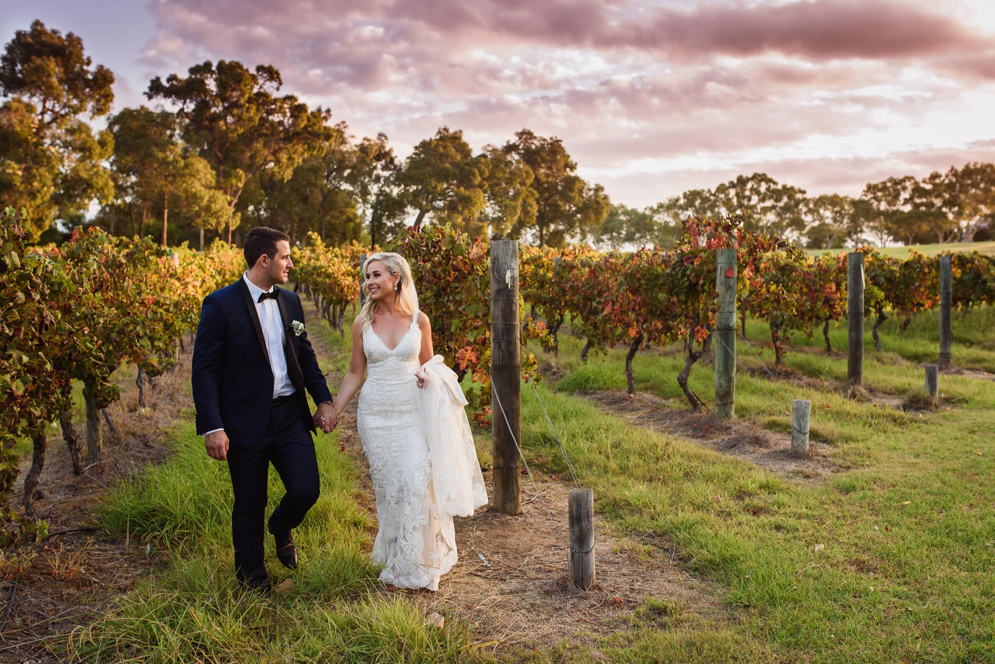 Gorgeous Sandalford Winery Perth Swan Valley Sunset Portrait by Melissa's Photography